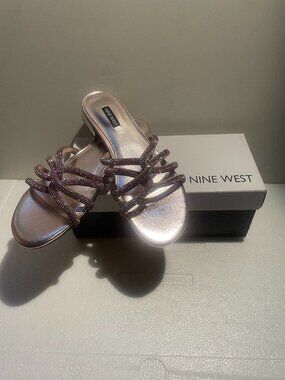 Nine West Pink Sandals Women’s Size 8M – Cute & Feminine
